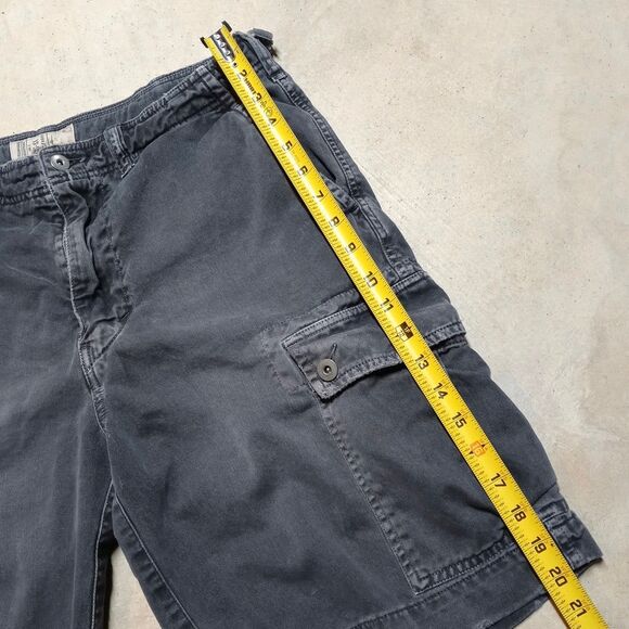 Vintage Y2K American Eagle Cargo Shorts Mens Size 32 Black Distressed - Picture 7 of 8